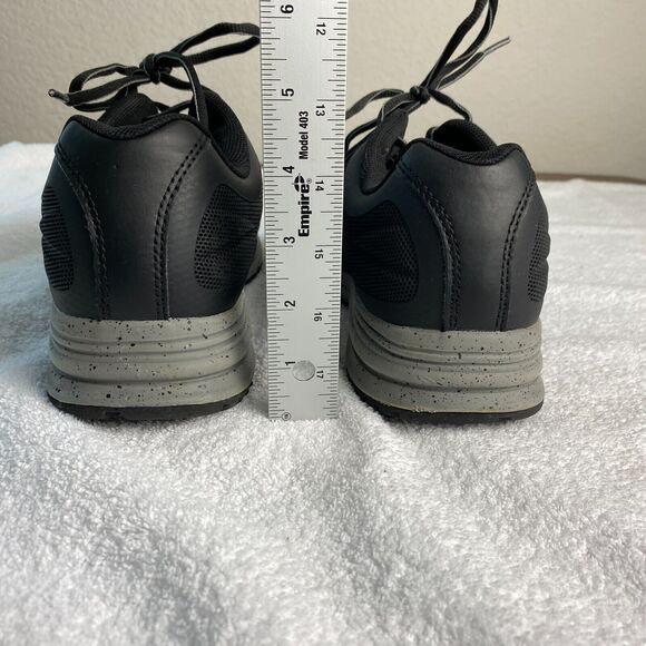 BRAHMA Steel Toe Safety Work Shoes Mens 7 Black Low Top Shoes Workwear - Picture 7 of 12